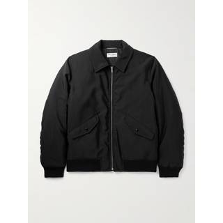 Saint Laurent Faille bomber jacket - black - EU 50
