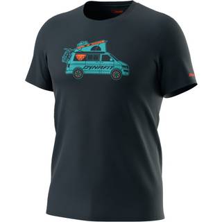 Dynafit Graphic Cotton S/S Tee T-shirt Herrer størrelse 50 farve sort/blå
