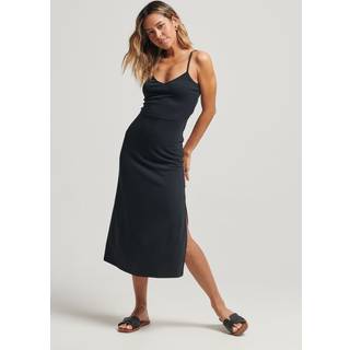 Superdry Superdry Black Jersey Open Back Dress