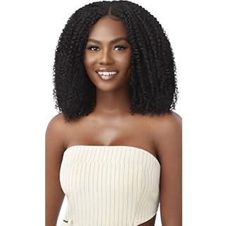 Oute Big Beautiful Human Hair Blend U Del CAP Forlad Wig - Coily Fro 14 (NBRN)
