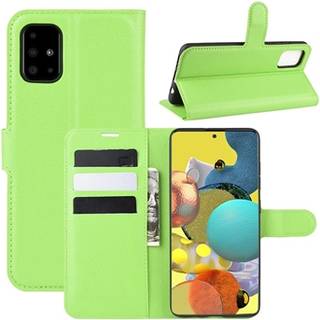 Samsung Galaxy A51 5G Pung Cover med Magnetisk Lukning - Grøn