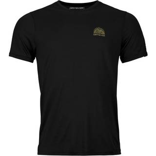 Ortovox 120 Cool Tec Mountain Stripe T-Shirt Merino-shirt Herrer størrelse M farve black