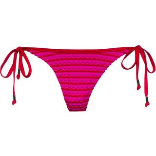 Seafolly Women's Mesh Effect Tie Side Rio Pant Bikini-trusser Damer størrelse 36 farve pink