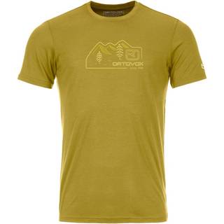 Ortovox 150 Cool Vintage Badge T-Shirt Merino-shirt Herrer størrelse M farve gul