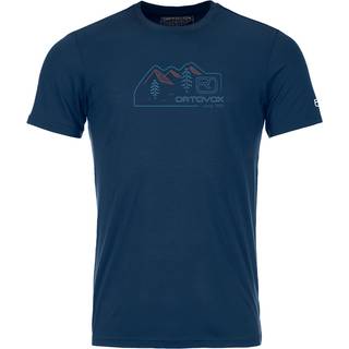 Ortovox 150 Cool Vintage Badge T-Shirt Merino-shirt Herrer størrelse XXL farve blå