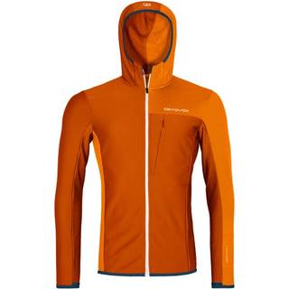 Ortovox Fleece Light Grid Hooded Jacket Fleecejakke Herrer størrelse XXL farve rød