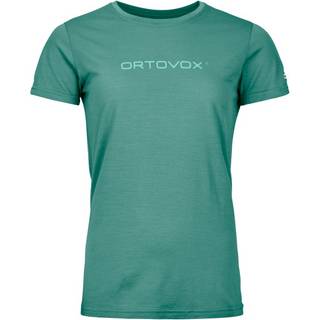 Ortovox Women's 150 Cool Brand T-Shirt Merino-shirt Damer størrelse S farve turkis