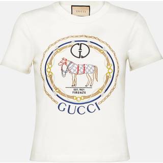 Gucci Interlocking G cotton jersey T-shirt - multicoloured - XXS