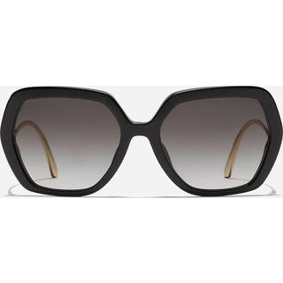 Dolce & Gabbana DG4468BF Asian Fit 501/8G 58 Solbriller Kvinder Black - Black - 58mm