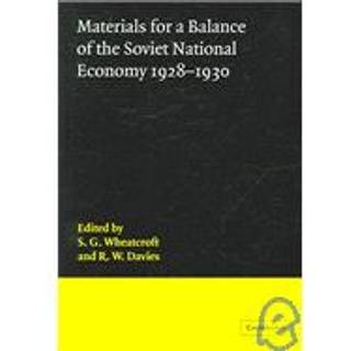 Materials for a Balance of the Soviet National Economy, 1928–1930
