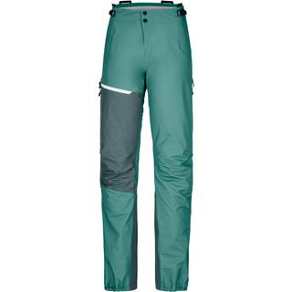 Ortovox Women's Westalpen 3L Light Pants Regnbukser Damer størrelse XS farve turkis
