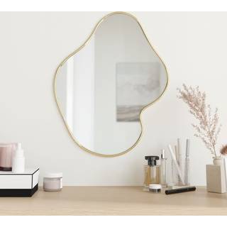 Vægspejl Farvet - Guld / 50 x 40 cm