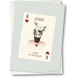 Tilbud: Spar 75% - Dad - King Of My Heart - Kort fra ViSSEVASSE