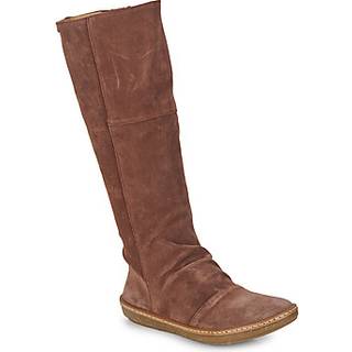 El Naturalistatil kvinder. 253132FQ0005_012 Læderstøvler N5313 chokolade (37), Brun, Fast, 1-3 cm, Lynlås, Casual