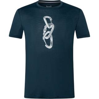 super.natural Carabineri Tee Merino-shirt Herrer størrelse 48/50 - M farve blå