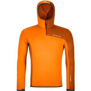Ortovox Fleece Light Grid ZN Hoody Fleecesweatere Herrer størrelse S farve orange