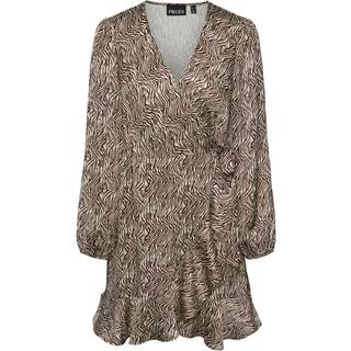 Juliet Wrap Kjole - Chicory Coffee - XL - PIECES