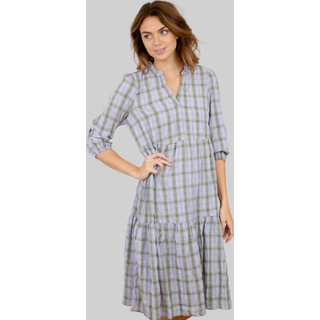 Fiona Sleeve Kjole - Ivy Grøn/Lilla - Dame - S - Vero Moda