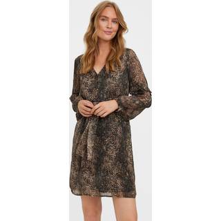 Nala V-neck Kjole - Silver Mink - S - Vero Moda