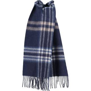 Checked wool scarf