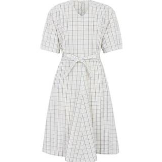 Esmé Studios Betty 2/4 Midi Dress - Kjole - Snow White Checks