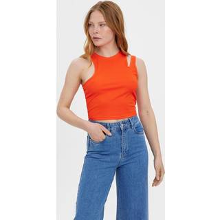 Ofelia Neia Tank Crop Top - Cherry Tomato - M - Vero Moda