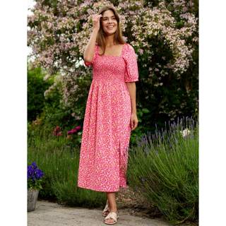 Liberté kjole gro - Pink Flower - XS