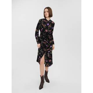 Easy Long Sleeve Shirt Dress - Lilla - M - Vero Moda