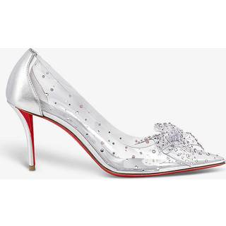 Christian Louboutin Jelly Strass 80 embellished PVC pumps - silver - EU 39.5
