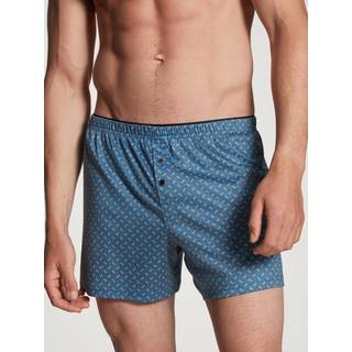 CALIDA Herren Boxershorts blau Reine Baumwolle Gemustert