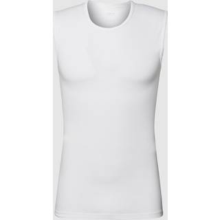 Mey Herren Tanktop weiß Reine Baumwolle unifarben
