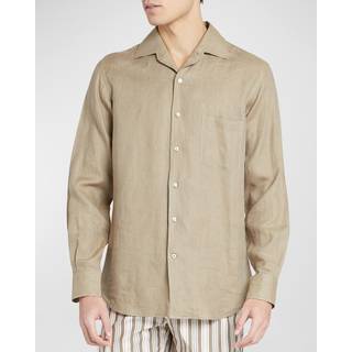 Loro Piana AndrÃ© linen shirt - beige - EU 39