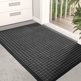 Dexi Door Mat Heavy Duty Outdoor Indendoor Doormat Stain and Fade Resistant Non Slip Front Door Mats Patio Indgangsgulvmåtte 17 """" X29 """" Squares