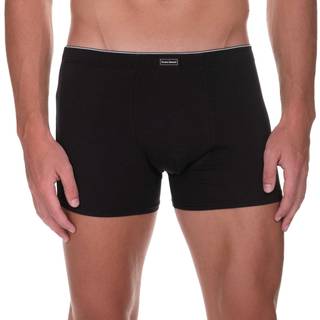 bruno banani Herren Shorts schwarz Baumwolle & Mix unifarben