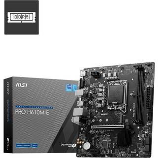 MSI PRO H610M-E Bundkort - Intel H610 - Intel LGA1700 socket - DDR5 RAM - Micro-ATX