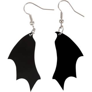 Schwarze Fledermausflügel Ohrringe