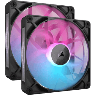 Corsair iCUE Link RX140 RGB Ventilator 2pk (sort)