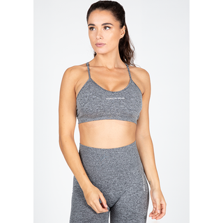 Quincy Seamless Sports Bra, Grey Melange