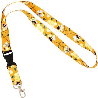 Desert Cactus Bee Lanyard Badge ID Biln?gler Keychain Souvenir Holder Nurse Doktor L?rer Kontor aftagelig Breakaway Snap Buckle (Design 2)