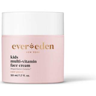 Evereden Kids Face Cream: Cool Peach 1,7 oz. Plantebaseret og naturlig ansigtslotion ren og ikke-giftig ansigt fugtighedscreme multi-vitamin hud