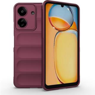 EIDERWOOD Xiaomi Poco C65 / Redmi 13C (4G) Fleksibelt Plastik Bagside Cover - Vinrød