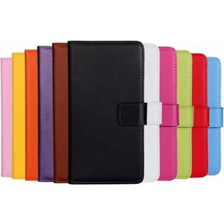 SKALO Samsung S22+ Flip Cover m. Pung i Ægte Læder - Lyserød