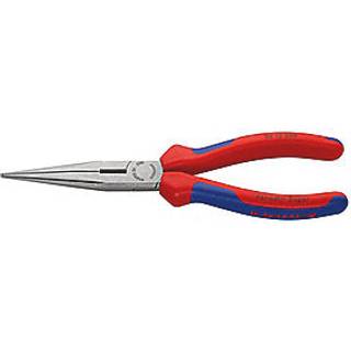 Knipex fladrundtang 200mm Med skær, to-komponent greb