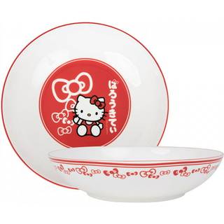 Sanrio Hello Kitty Red Bows 9-tommer keramiske coupe middagsskål
