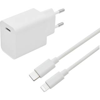 Eletra hurtigopladersæt Apple 20 W 1 M, hvid ➞ På lager - klar til levering og afhentning