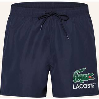 LACOSTE Herren Badeshorts blau Mikrofaser unifarben