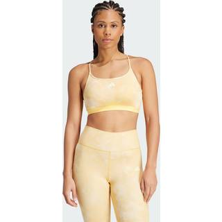 Aeroreact Training Essentials Light Support Tie-Dye Flower-Print bh - Crystal Sand / Semi Spark - S (C-D)