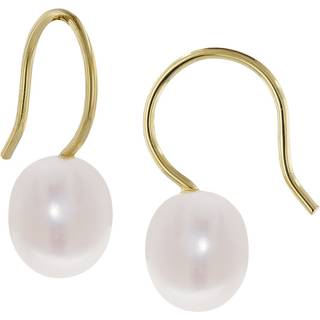 trendor 39745 Damen Ohrringe 333 Gold Süßwasser-Zuchtperlen