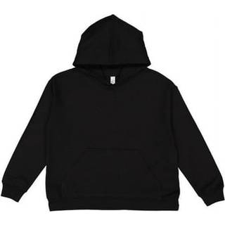 Lat Youth Pullover Hooded Sweatshirt - Black M