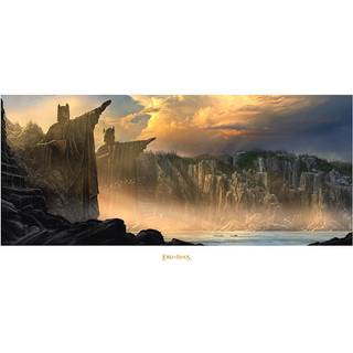 Lord of the Rings Art Print The Argonath - Pillars of the Kings 59 x 30 cm